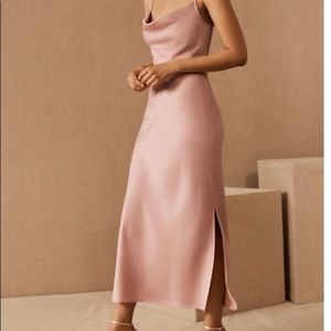 Cali satin midi dress bhldn